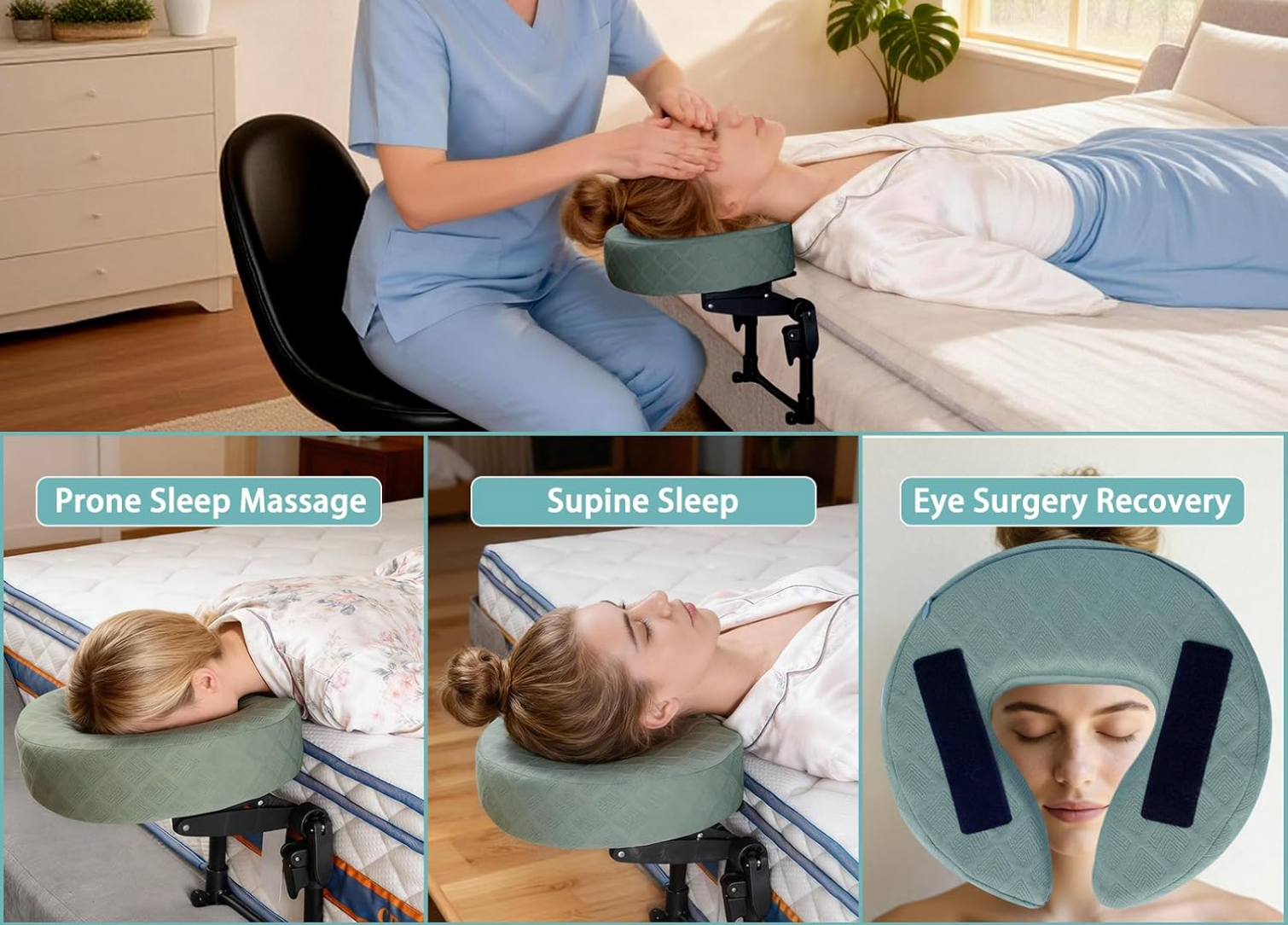 Appui-tête de massage pliable