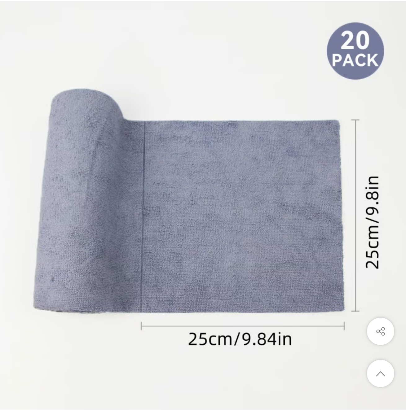 PRECOMMANDE - Rouleau de serviettes microfibres x20